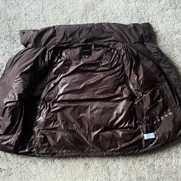 Dynamite Dark Brown Puffer Vest Size M - Picture 2 of 4